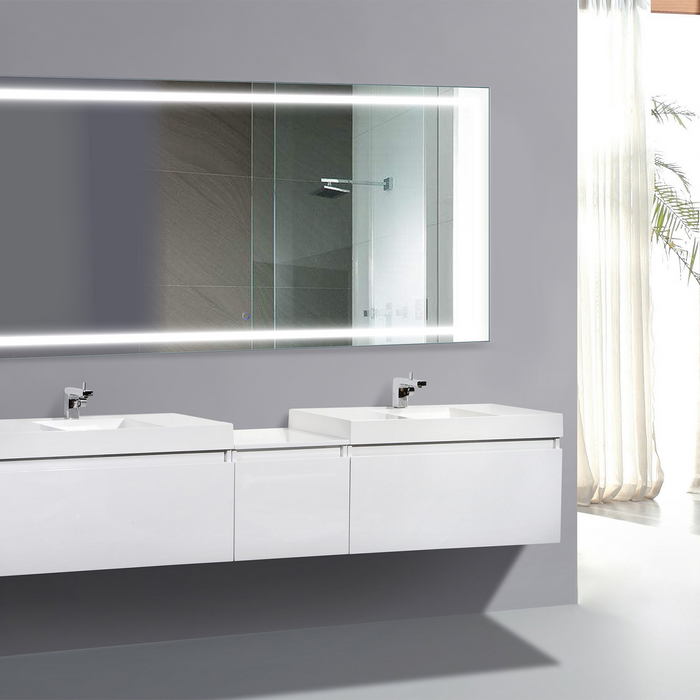 Krugg Luxury Reimagined LED Medicine Cabinet Mirror Lighted Bathroom Mirrors