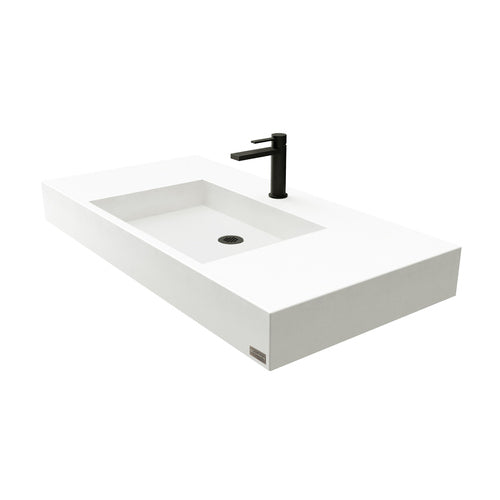 Trueform Concrete 36" Nolita Concrete Rectangle Sink FLO-NOL-36N-ADA