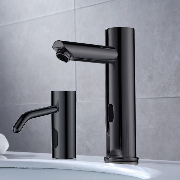 Fontana Showers Oil Rubbed Bronze Touchless Motion Activated Sink Faucet and Automatic Soap Dispenser FS18500