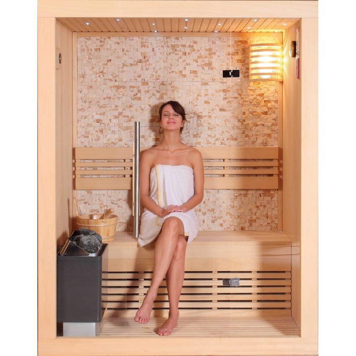 SunRay Rockledge Luxury 2-Person Traditional Indoor Sauna Rockledge 200LX