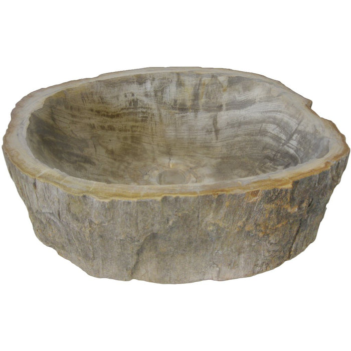 Novatto Petrified Fossil Wood Vessel Sink, Irregular Shape and Color NOSV-FW Series