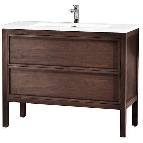 Karton Republic Annecy 48" Charcoal Oak Freestanding Modern Bathroom Vanity Sink  VAANNCH48FD