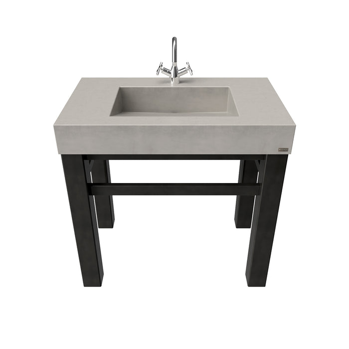 Trueform Concrete 36" Industrial Vanity With Concrete Ramp Sink IND-36V