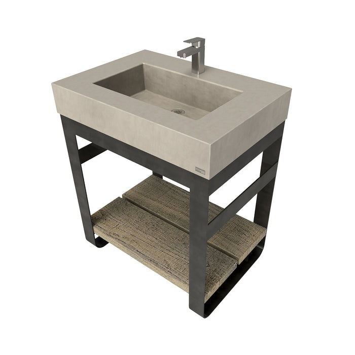 Trueform Concrete 30" Outland Vanity With Concrete Rectangle Sink OUTLAND-30N
