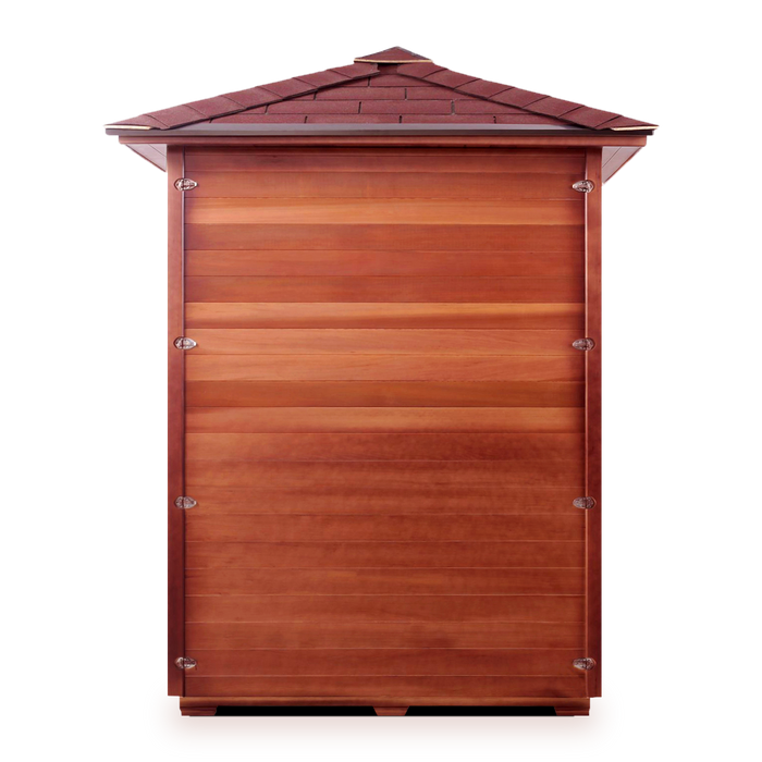 Enlighten Rustic - 3 Person Indoor/Outdoor Infrared Sauna 17377