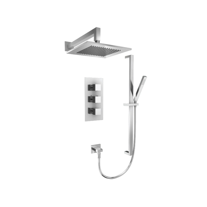 Isenberg Shower Set 10″ Shower Head & Hand Shower System Thermostatic Valve & Trim 160.7200