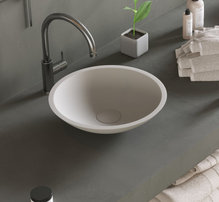 Ideavit SolidFox Round Vessel Sink Bathroom Sink PS IDV 278920