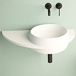 Ideavit Soliddual 3.0 Wall Mount Floating Vanity Bathroom Sink W/ Shelf PS IDV 290277