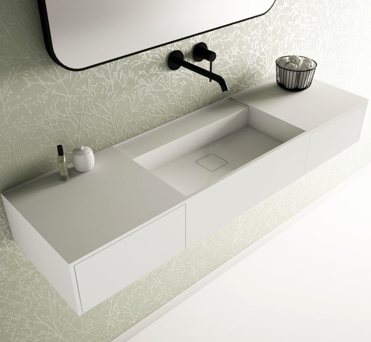 Ideavit Solidbliss 140DR Wall Mount Bathroom Sink PS IDV 290323