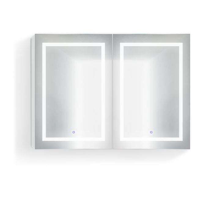 Krugg Double LED Medicine Cabinet 48″X36″ w/Dimmer & Defogger – Svange4836D