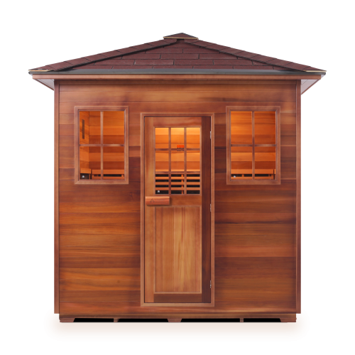 Enlighten Sierra - 5 Person Indoor/Outdoor Peak Infrared Sauna 16380