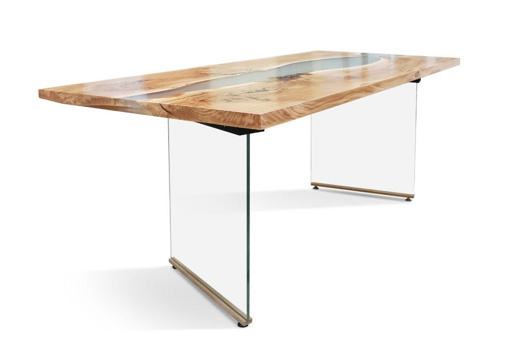 Maxima House Banur-GL Solid Wood Dining Table SCANDI089