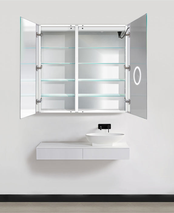 Krugg LED Bi-View Medicine Cabinet 42″X42″ w/Dimmer & Defogger Svange4242R