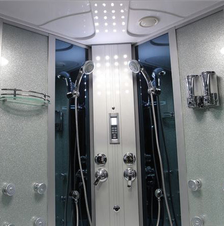 Mesa 2-Person Steam Shower with Jetted Tub 66" x 66" x 85" WS-701A