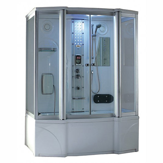 Mesa 2-Person Steam Shower with Jetted Tub 67" x 35" x 86" WS-807A