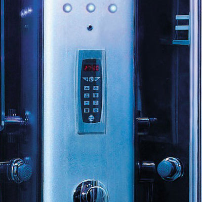 Mesa 1-Person Blue Glass Steam Shower 36" x 36" x 87" WS-9090K