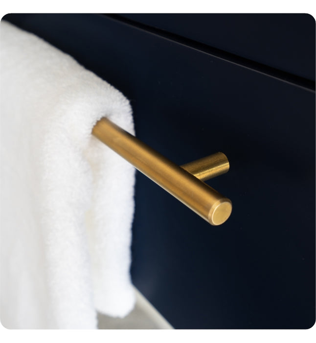 Fresca Lucera 60" Royal Blue Wall Hung Modern Bathroom Cabinet w/ Top & Double Vessel Sinks FCB6160RBL-VSL-D-CWH-V