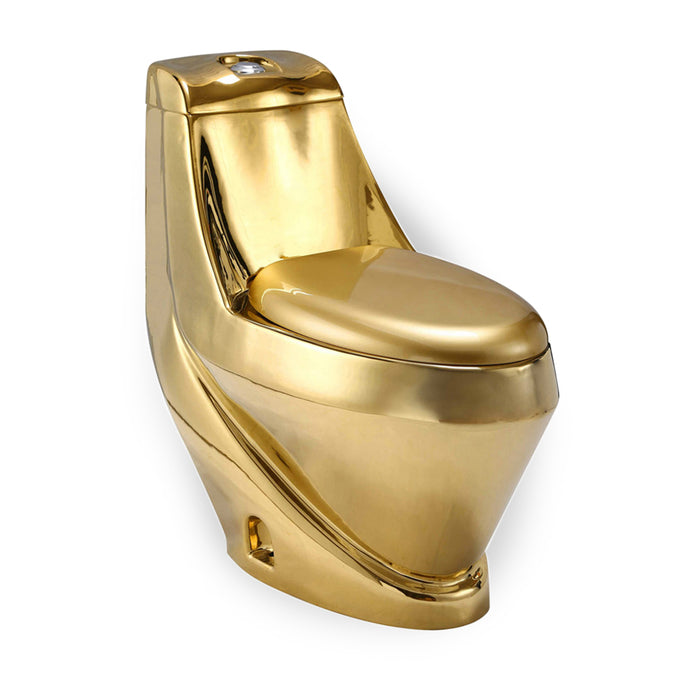 MaisonDe Philip One-Piece Toilet Seat included Polished Gold Fon-1PC-GD