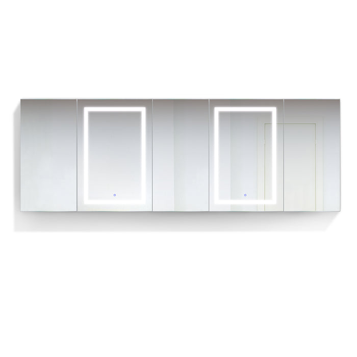 Krugg LED Medicine Cabinet 102″X36″ w/Dimmer & Defogger Svange 10236DLLRRR