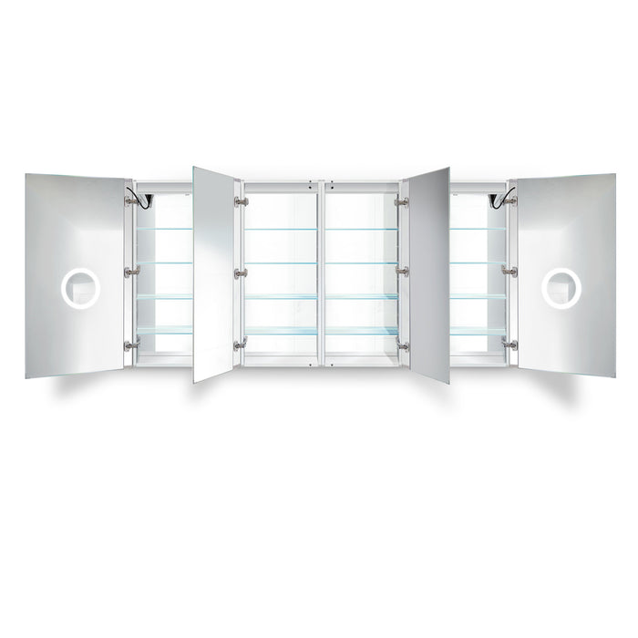 Krugg LED Medicine Cabinet 84″X42″ w/Dimmer & Defogger Svange8442DLLRR