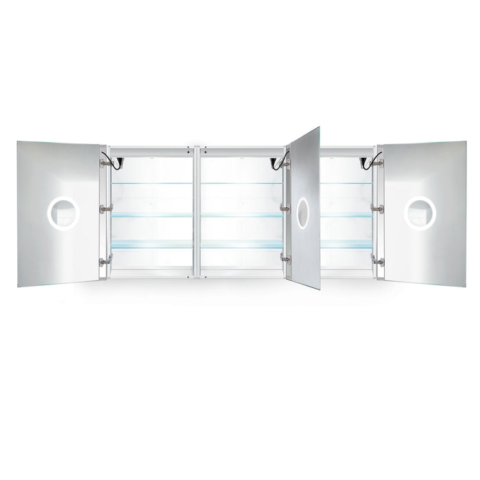 Krugg Triview LED Medicine Cabinet 72″X36″ w/Dimmer & Defogger Svange7236TLRR