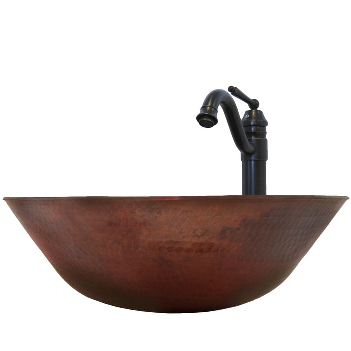 Novatto Catalonia Copper Vessel Sink Set, Oil Rubbed Bronze NSFC-CV002AN359ORB