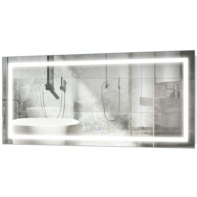 Krugg 48″ X 24″ LED Bathroom Mirror w/ Dimmer & Defogger | Lighted Vanity Mirror Icon4824