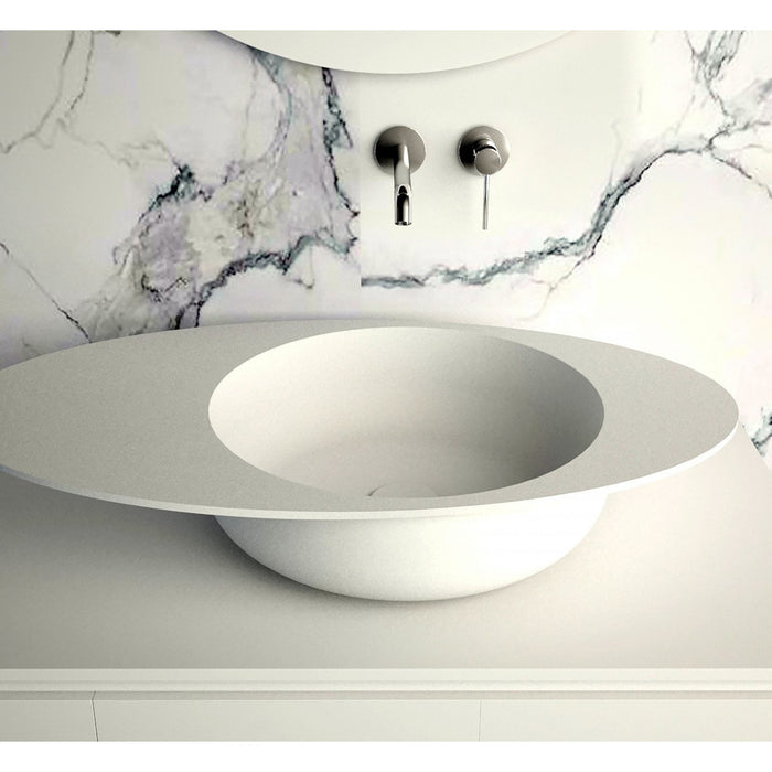 Ideavit Solidcap 8.0 32" Oval Shaped Vessel Bathroom Sink PS IDV 290228