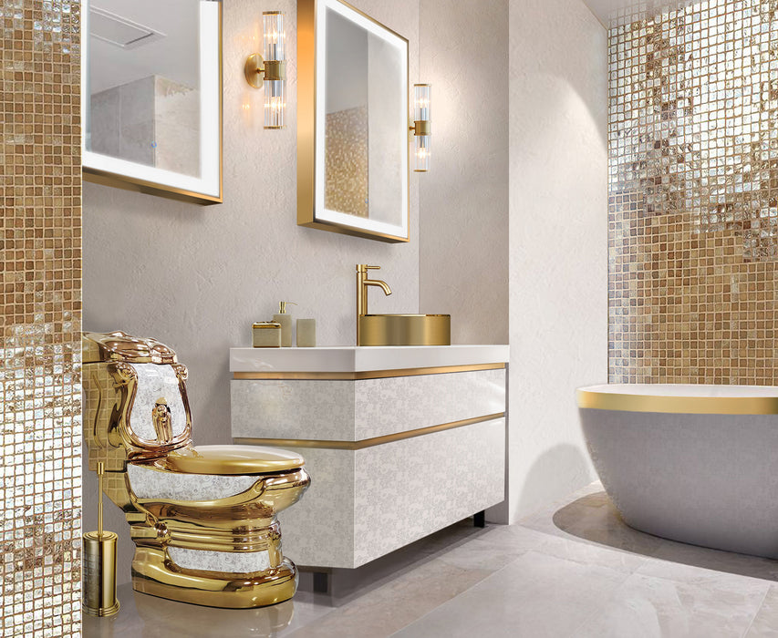 MaisonDePhilip Decorative Gold Toilet BAR-TOIL-2PC