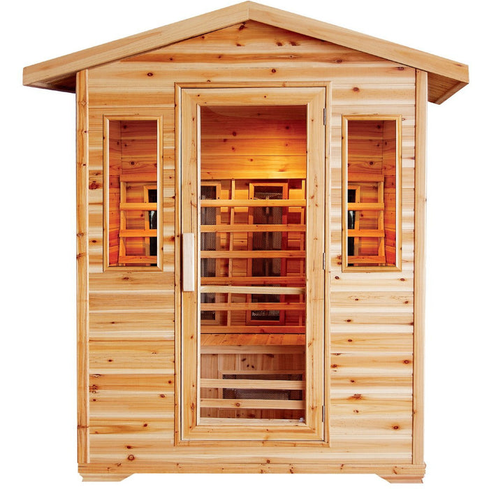 SunRay Cayenne 4-Person Infrared Outdoor Sauna HL400D