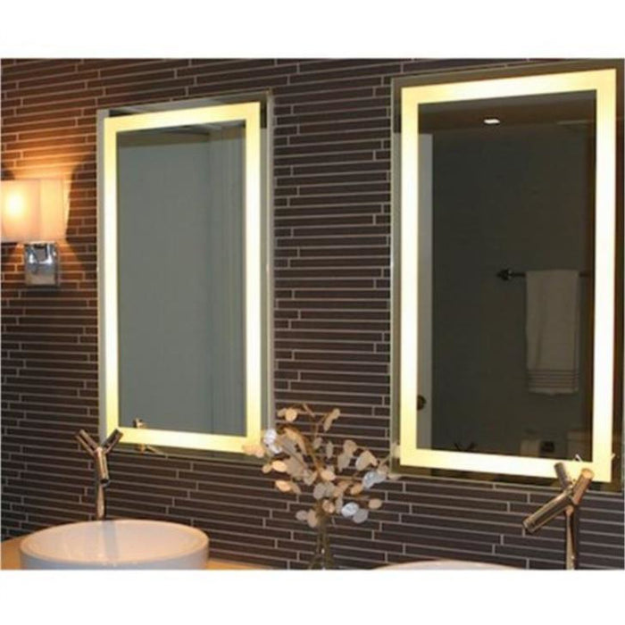 Afina  Illume 66" Rectangular Frameless Wall Mount LED Backlit Bathroom Mirror IL-2266-R