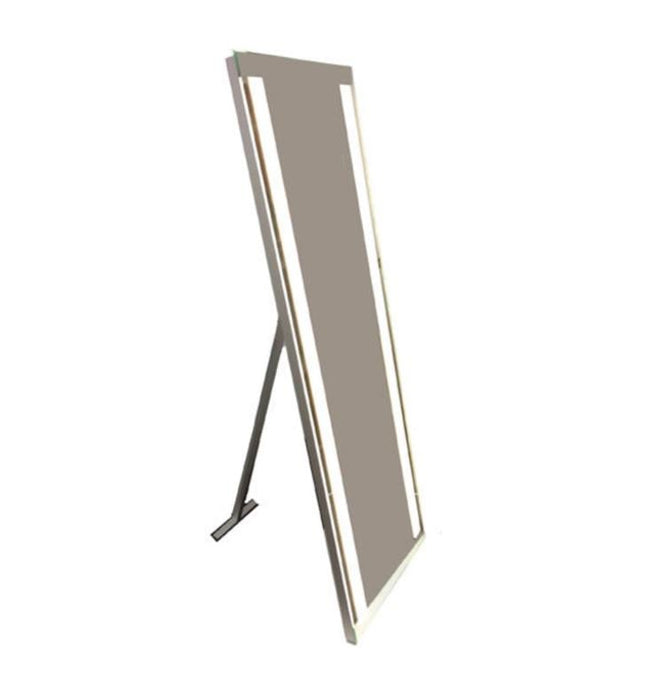 Afina Illume 66" Rectangular Frameless Floor Standing Tilt LED Backlit Bathroom Mirror IL-2266-SM