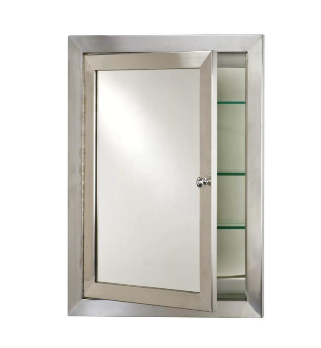 Afina Metro 28" Recessed Small Framed Mirror Medicine Cabinet with Single Door MET-S