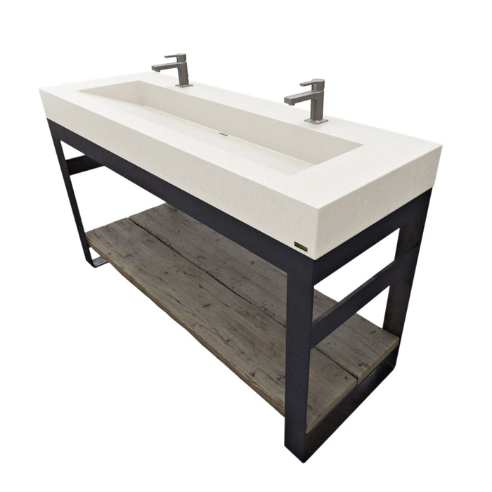 Trueform Concrete Outland 60" Vanity With Concrete Ramp Sink OUTLAND-60V