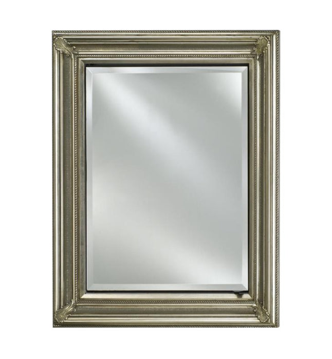 Afina Vanderbilt 34" Recessed Baroque Framed Mirror Medicine Cabinet with Single Door SD2834RBAR