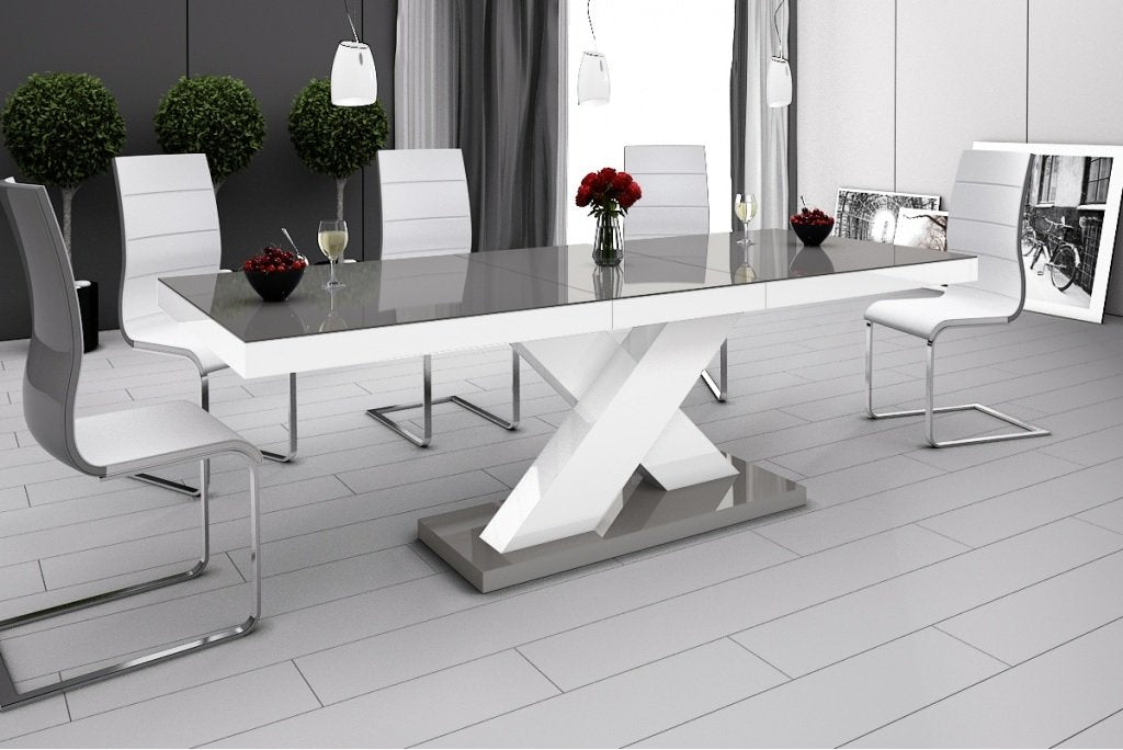Maxima House Xenon Lacquer Dining Table with Extension HU0038